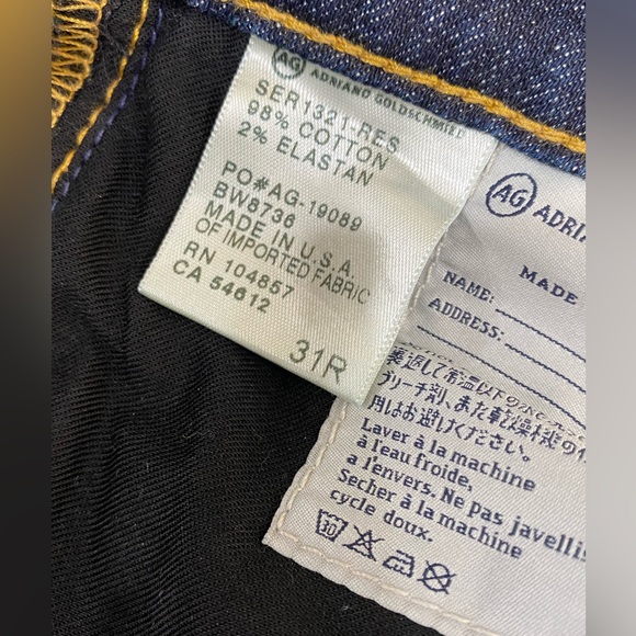 AG Adriano Goldshmied The Jessie Curvy Boot Cut Navy Blue 31 - Picture 14 of 15